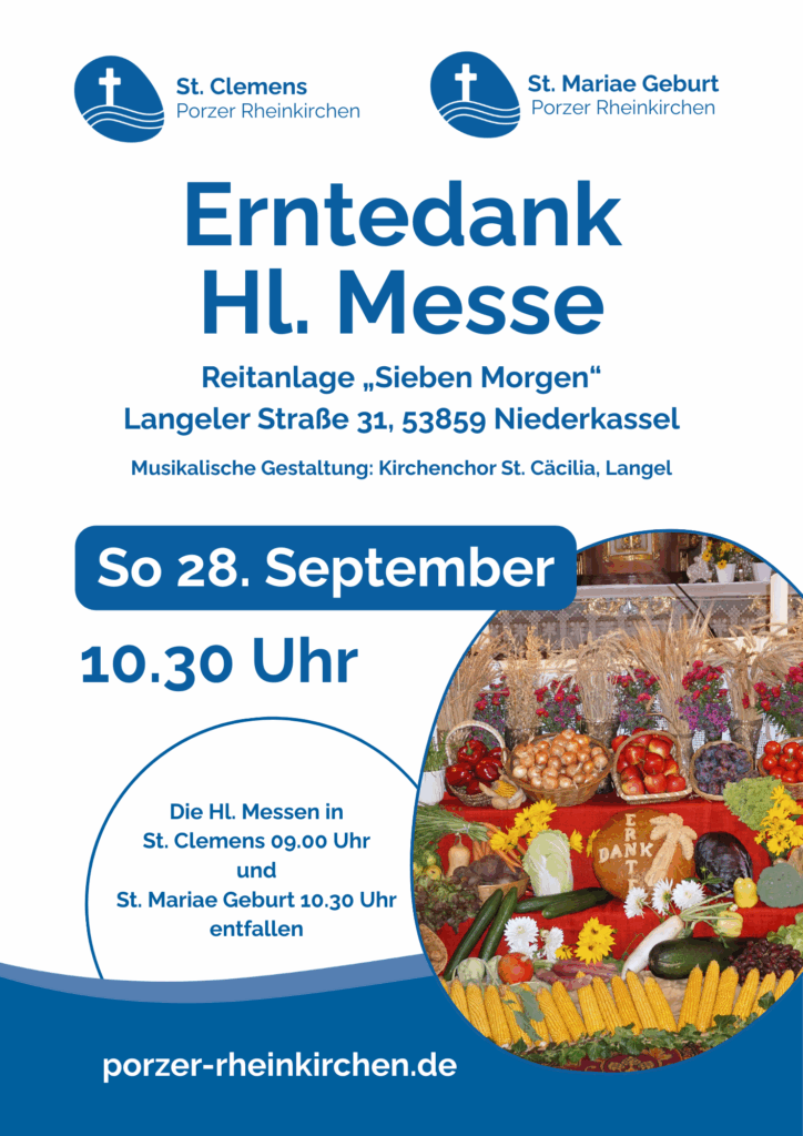 Wegekirche Langel - Erntedankmesse mit dem Langeler Chor
